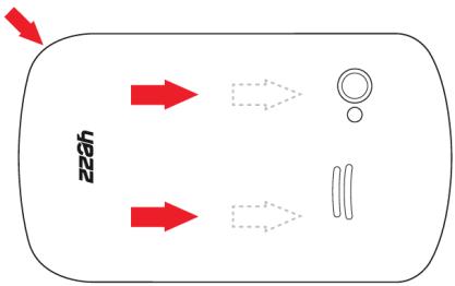 YEZZ F10 BLEU - Installer la batterie et la carte SIM - 1
