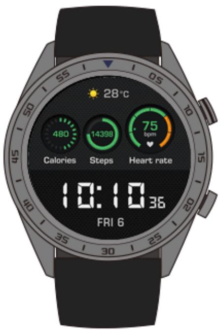 HUAWEI WATCH GT SADDLE BROWN - Régler la luminosité de l'écran - 1