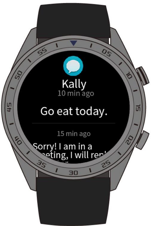 HUAWEI WATCH GT SADDLE BROWN - Affichage des rappels de messages et du contenu - 1