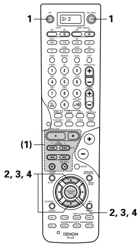 DENON AVR 3803 GOLD - Effectuer le réglage de transfert d'information - 5