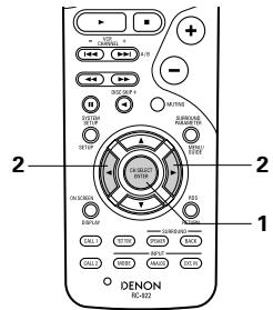 DENON AVR 3803 GOLD - Avant la lecture utilisant la fonction d'ambiance - 8