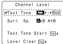 DENON AVR 3803 GOLD - Réglage du niveau de canal - 4