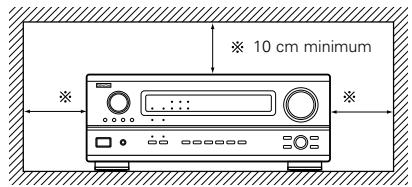 DENON AVR 3803 GOLD - Precautions d'installation - 1