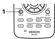 DENON AVR 3803 GOLD - Affichage du panneau avant - 1