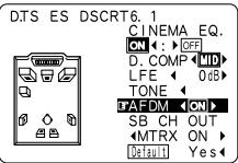 DENON AVR 3803 GOLD - Mode dolby digital (uniquement avec entrée numérique) et le mode d'ambiance DTS (uniquement avec entrée numérique) - 9