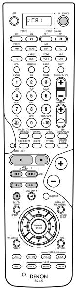 DENON AVR 3803 GOLD - Touches de système de platine vidéo (vcr-1/vcr-2) - 1