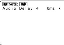 DENON AVR 3803 GOLD - Réglage du décali audio (audio delay) - 1