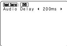 DENON AVR 3803 GOLD - Réglage du décali audio (audio delay) - 4