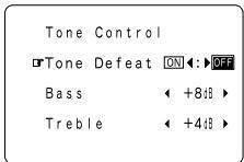 DENON AVR 3803 GOLD - Réglage de commande de tonalité - 3