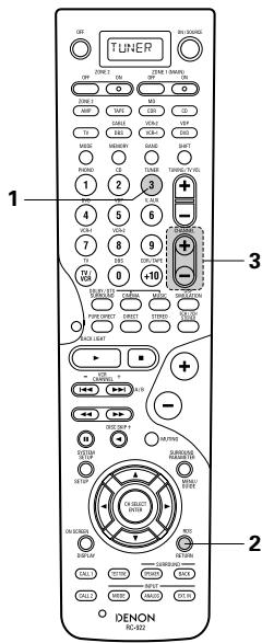DENON AVR 3803 GOLD - Recherche RDS - 1