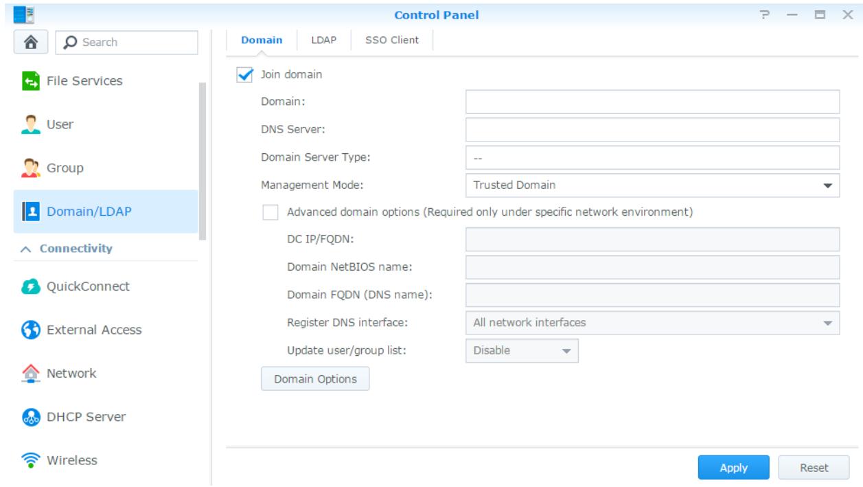 SYNOLOGY DS916+ - Joindre un synology NAS à un domaine/ldap - 1