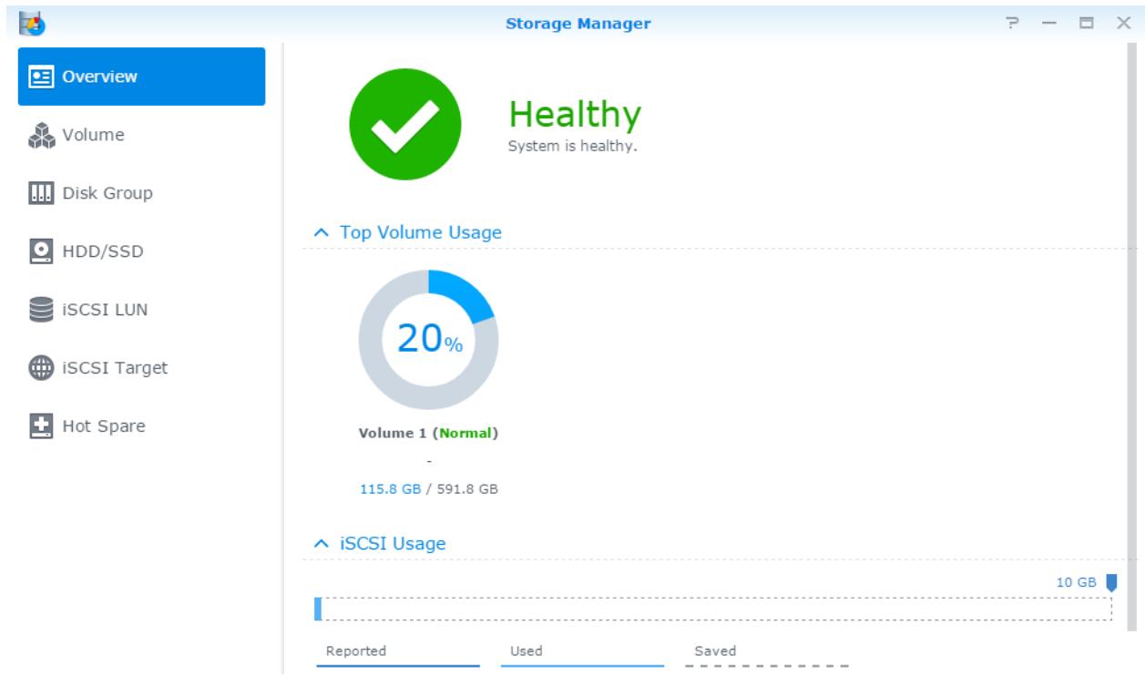 SYNOLOGY DS916+ - Volumes et groupes de disque - 1