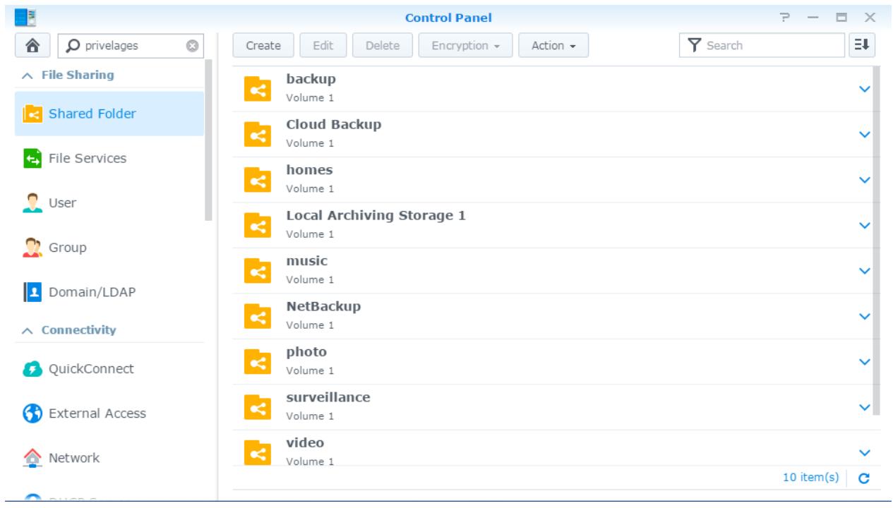 SYNOLOGY DS916+ - Configurer des dossiers partagés - 1