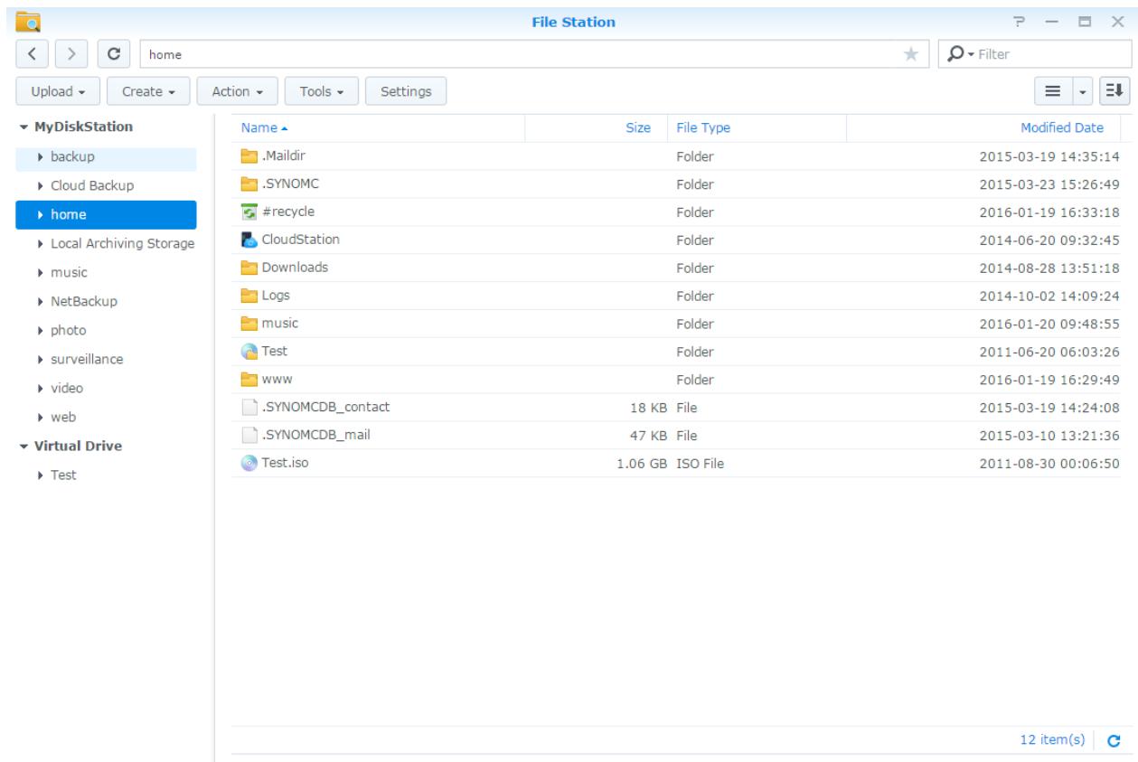 SYNOLOGY DS916+ - Accéder aux fichiers via file station - 1