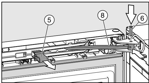 MIELE HFN 29683 DNR - Fixer l'amortisseur de porte supérieur - 2