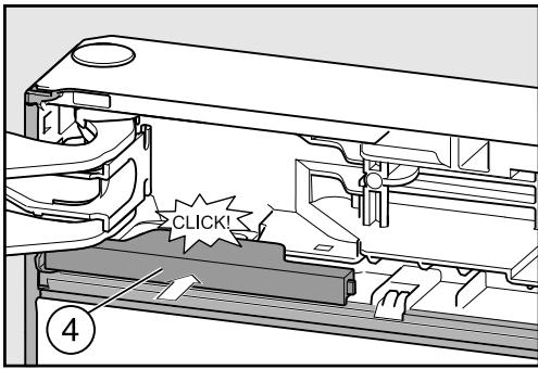 MIELE HFN 29683 DNR - Fixer l'amortisseur de porte supérieur - 1