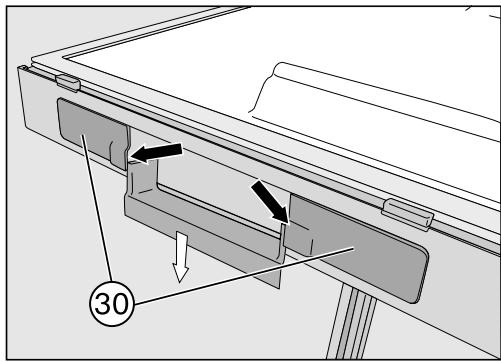 MIELE HFN 29683 DNR - Mise en place du système d'ouverture de porte - 2