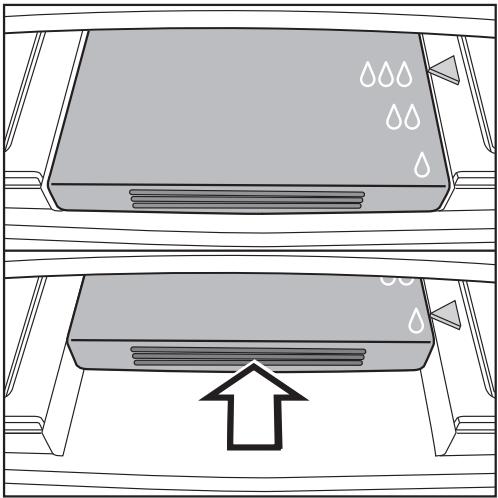 MIELE HFN 29683 DNR - Régler le taux d'humidité dans le compartiment humide - 1