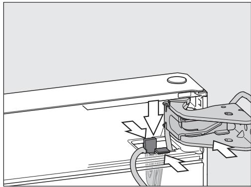 MIELE HFN 29683 DNR - Installer la porte supérieure de l'appareil - 3