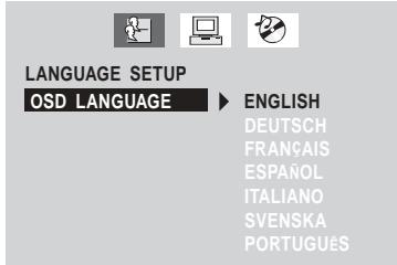 PROLINE DVDP626W - Reglage de LANGUE - 1