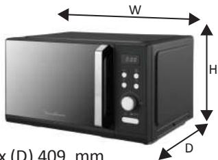 MOULINEX HW90-MO28ESMIR2 - SPECIFICATIONS - 1