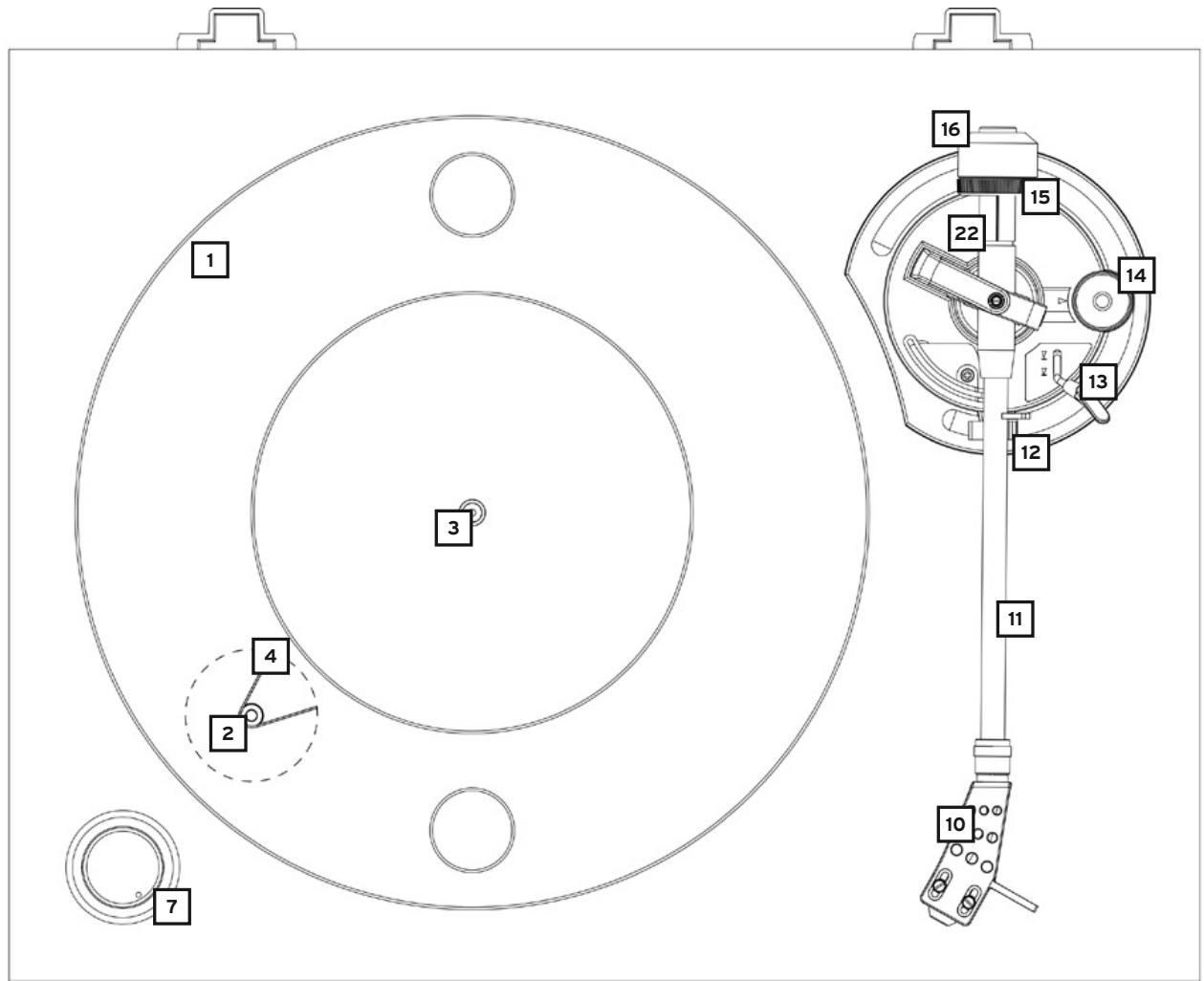 DARRYRELOOP HIFIPLATINETOURN.DISQUEPLATINE TURN 3 NOIR - WARTUNG - 1
