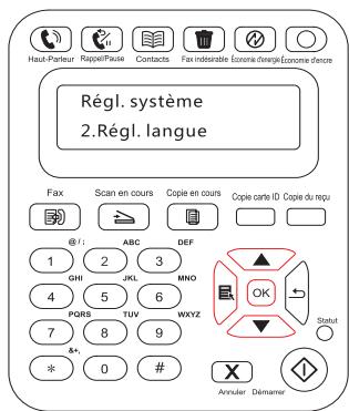 PANTUM M6550NW - Paramètres de langue - 2
