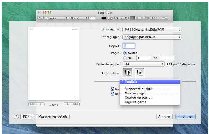 PANTUM M6550NW - Sélectionner l'imprimante - 6