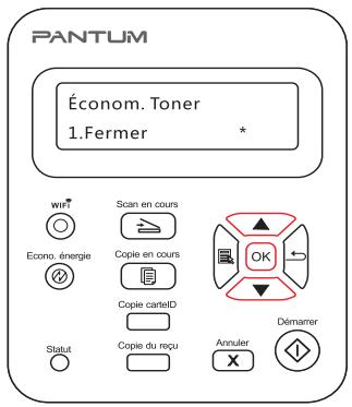 PANTUM M6550NW - Paramètres d'économie de toner - 4