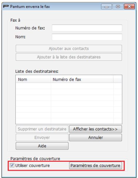 PANTUM M6550NW - Utiliser une page de garde avec PC-Fax - 1