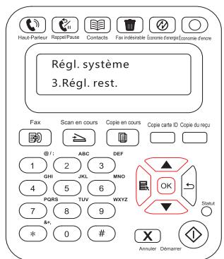 PANTUM M6550NW - Rétablir les paramètres d'usine - 2