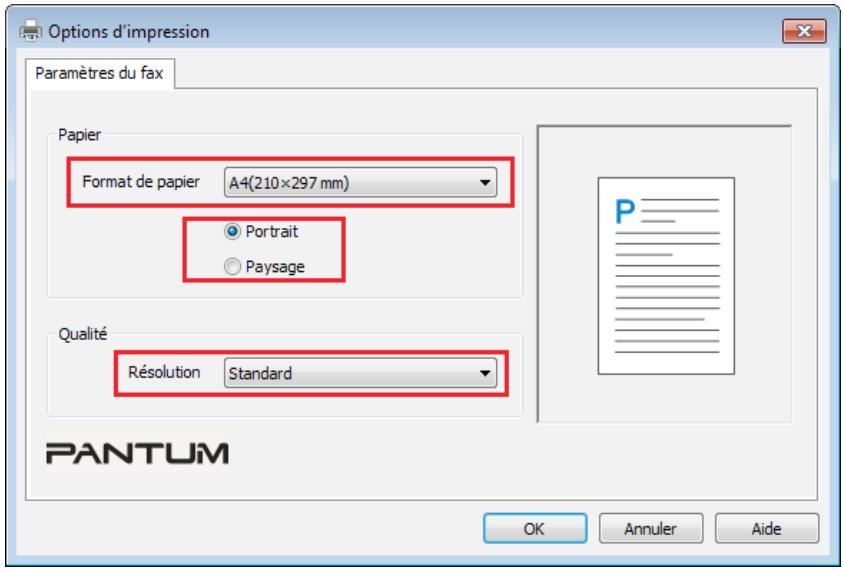 PANTUM M6550NW - Paramètres de base de PC-Fax - 2