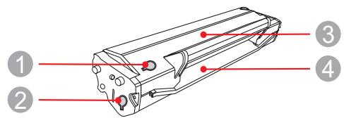 PANTUM M6550NW - Structure des cartouches de toner facies à replacer - 1