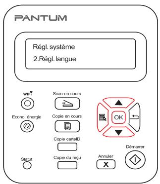 PANTUM M6550NW - Paramètres de langue - 1