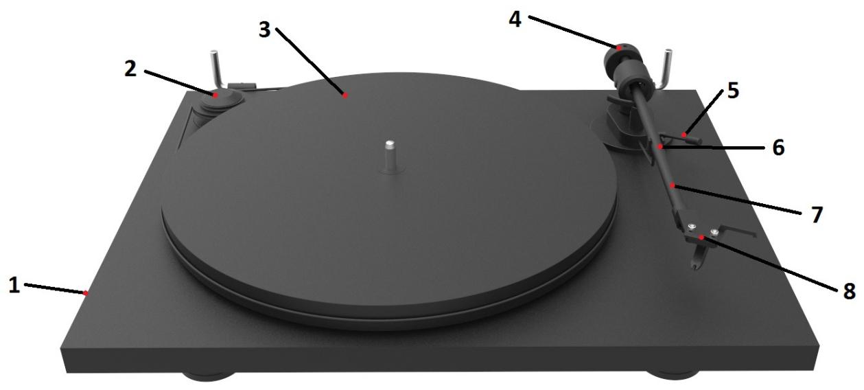 PRO-JECT Platine-vinyle-VT-E-BT-FR-RED - Les schémas techniques - 1
