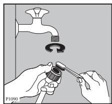 FAURE FWF 5105 BLANC - Filtre du tuyau d'alimentation - 1