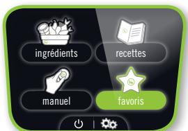 MOULINEX CE853100 - Menu favoris - 2
