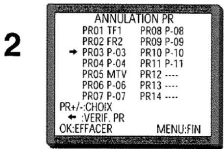 PROLINE SVN 9850 S ARGENT - Appuyer sur MENU. - 1