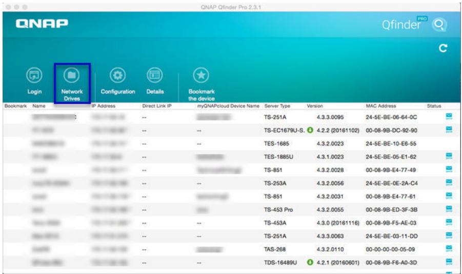 QNAP NATS-230 - Montage d'un dossier partagé sur un ordinateur mac - 1