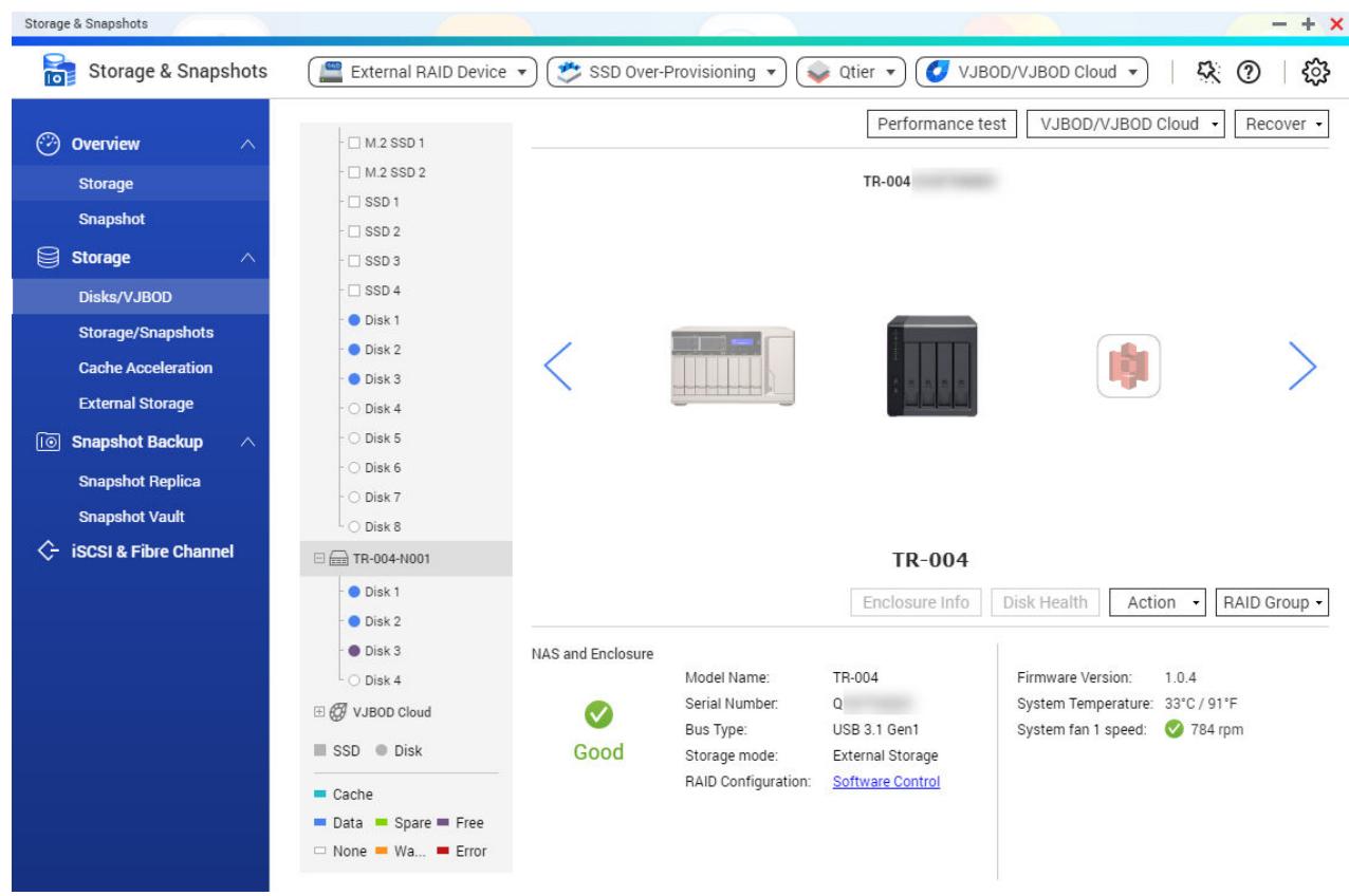QNAP NATS-230 - Santé du boîtier RAID - 1