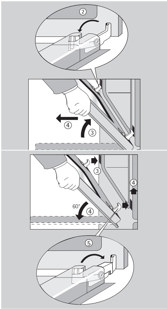 ARTHUR MARTIN FE6425X - Replacer la porte du four - 1