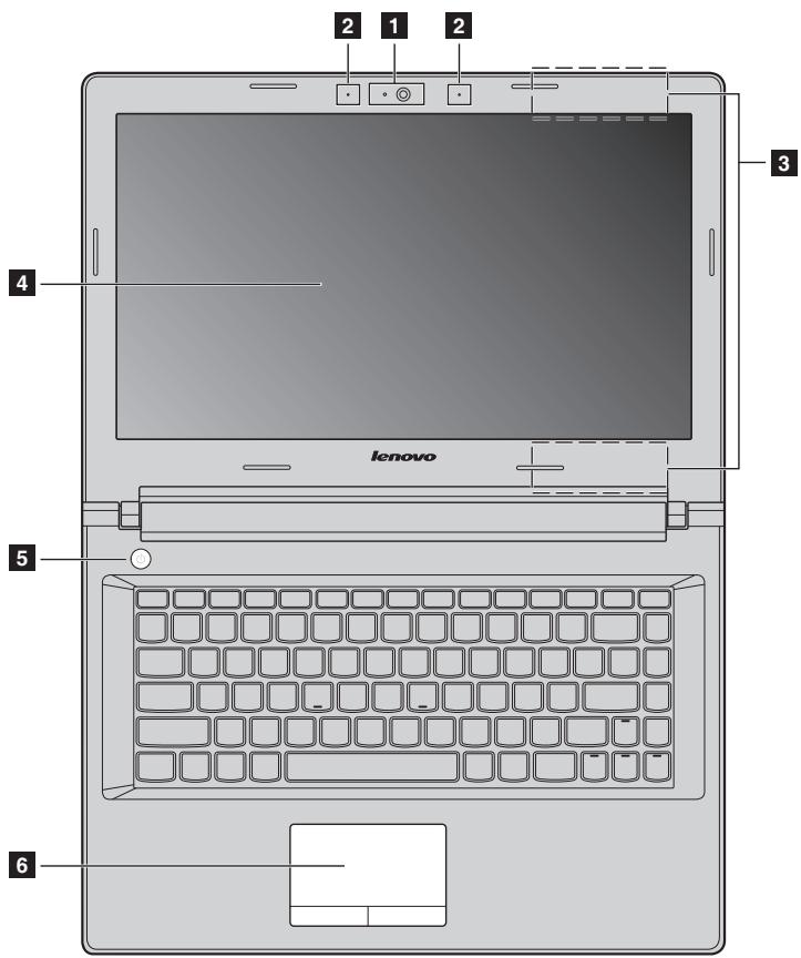 LENOVO 650-30 80GOOOXCF - Vue dessus - 1