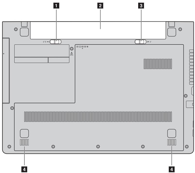 LENOVO 650-30 80GOOOXCF - Vue de dessous - 1