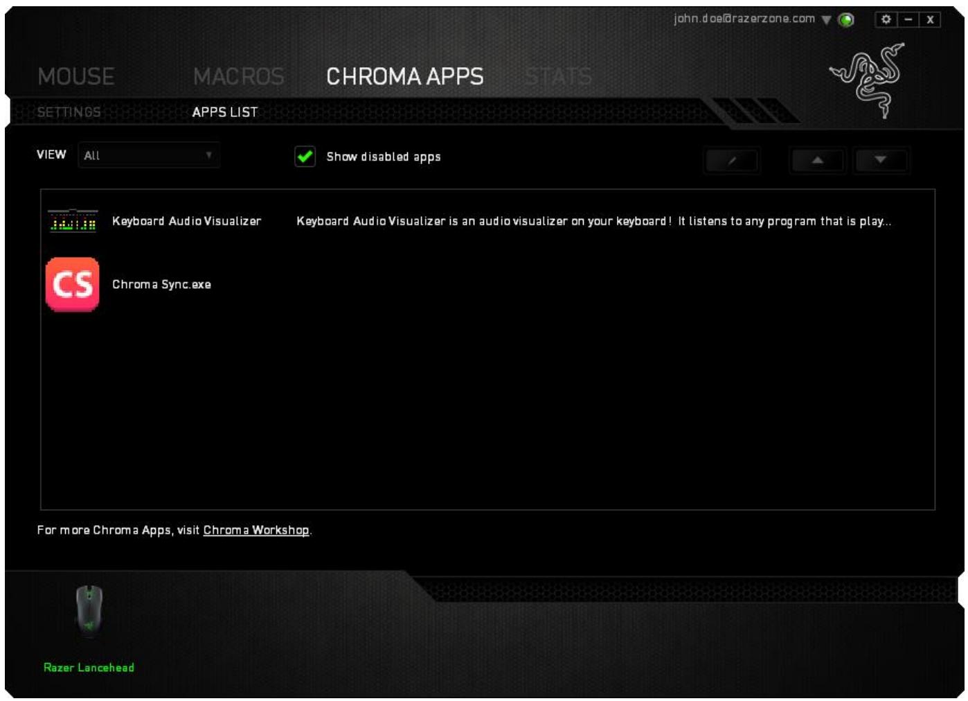 RAZER LANCEHEAD - APPSLISTTAB - 1