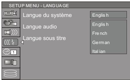 PEEKTON PK 9905 HD - Langue audio - 2