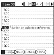 SONY PEG-TJ35 - Gestion des événements de l'emploi du temps - 2