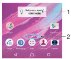 SONY XPERIA X 64GO ROSE - Écran d'accueil - 1
