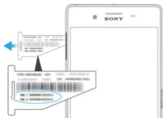 SONY XPERIA X 64GO ROSE - Afficher votre numéro IMEI sur le plateau de l'étiquette - 1