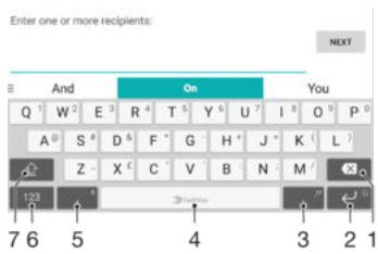SONY XPERIA X 64GO ROSE - Clavier virtuel - 1