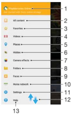 SONY XPERIA X 64GO ROSE - Menu de l'écran d'accueil album - 1